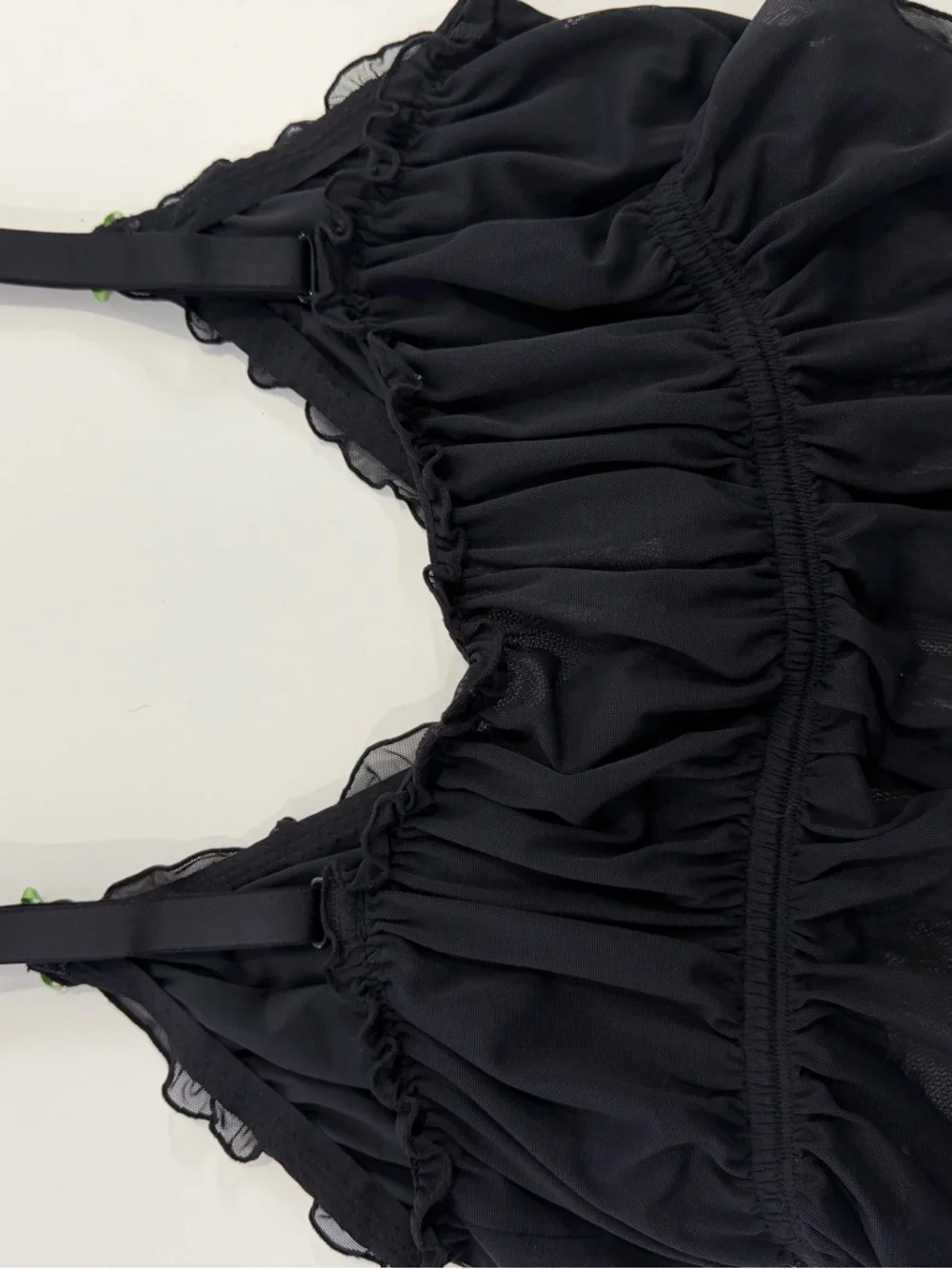 Parade Black Mesh Bralette XL‎ Rose Lingerie Coquette